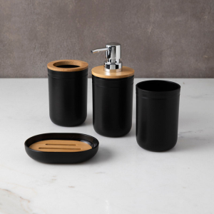 JUEGO DE BAÑO BLACK & BAMBÚ